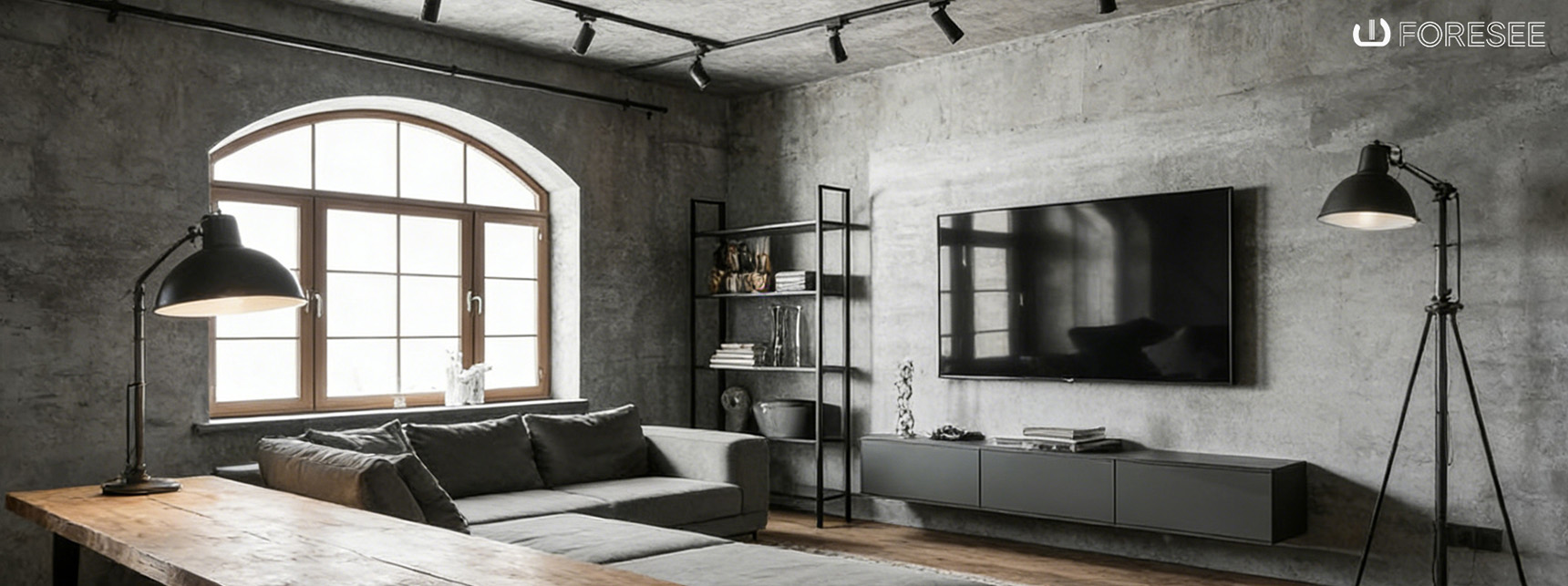 Industrial Modern Living Room Design