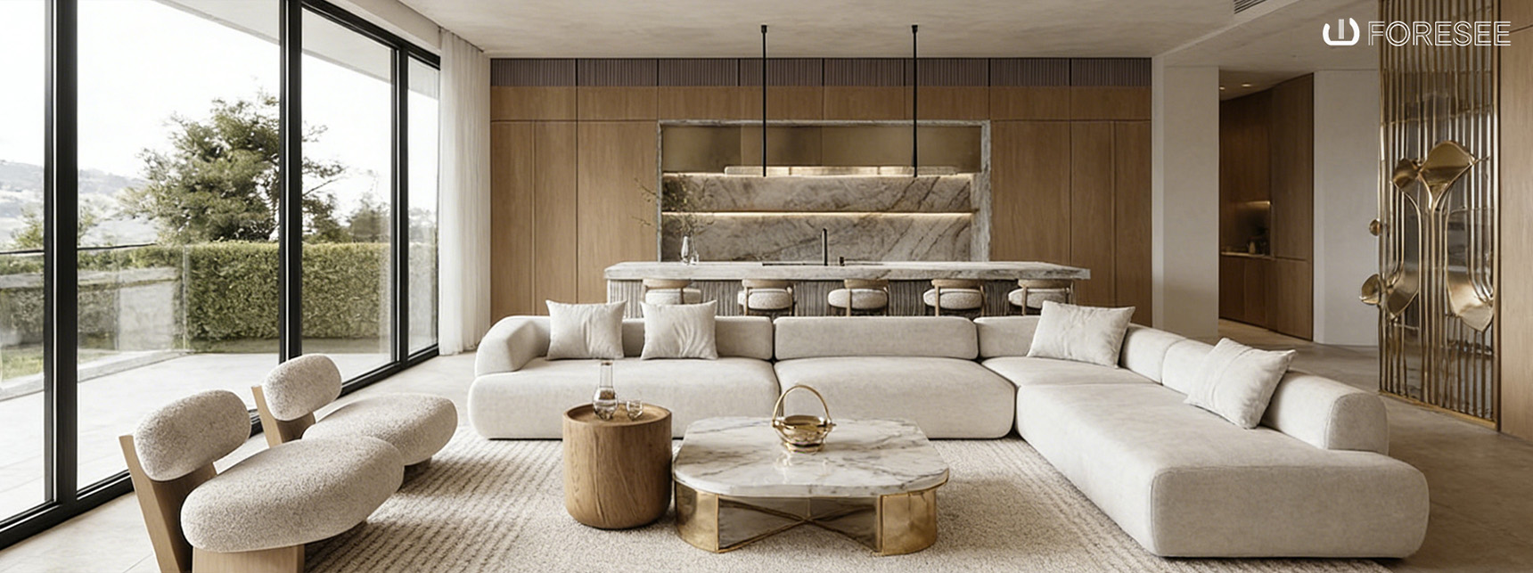 Soft Luxury Living Room Design